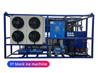 Industrial block ice machine
